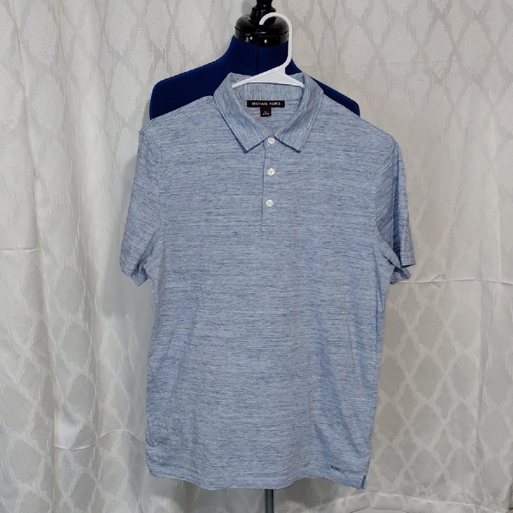 Michael Kors Light Blue Polo Shirt Size-M